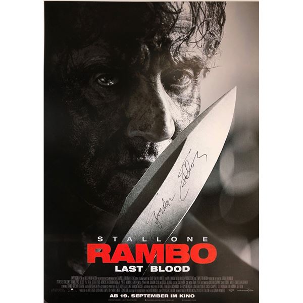 Rambo Sylvester Stallone Signed Poster