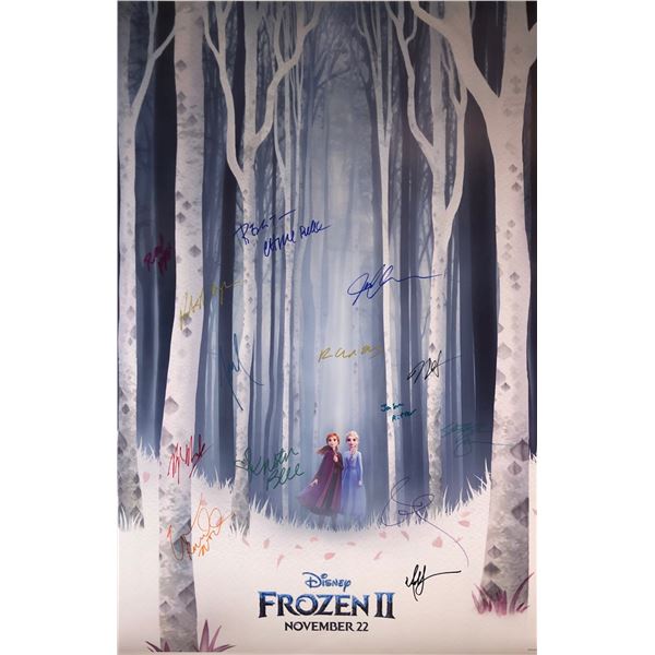 Frozen 2 Idina Menzel Signed Poster