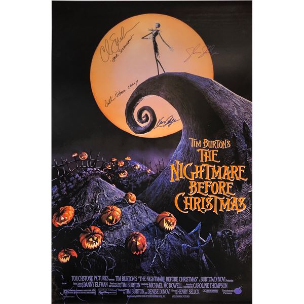 Nightmare Before Christmas Signed Poster