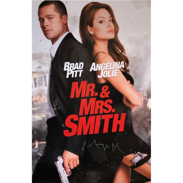 Mr Mrs Smith Signed Poster
