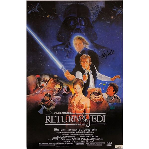Star Wars Return of Jedi Signed Poster