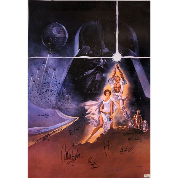 Star Wars New Hope Signed Poster