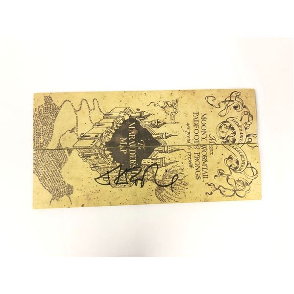 Harry Potter JK Rowling Signd Map