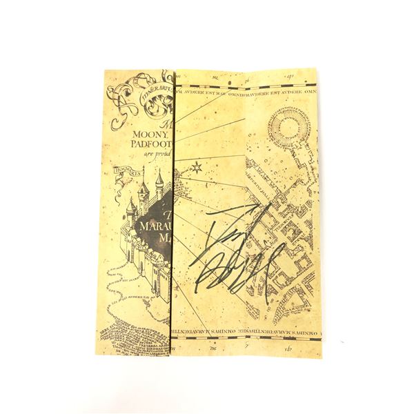 Harry Potter Daniel Radcliffe Signd Map