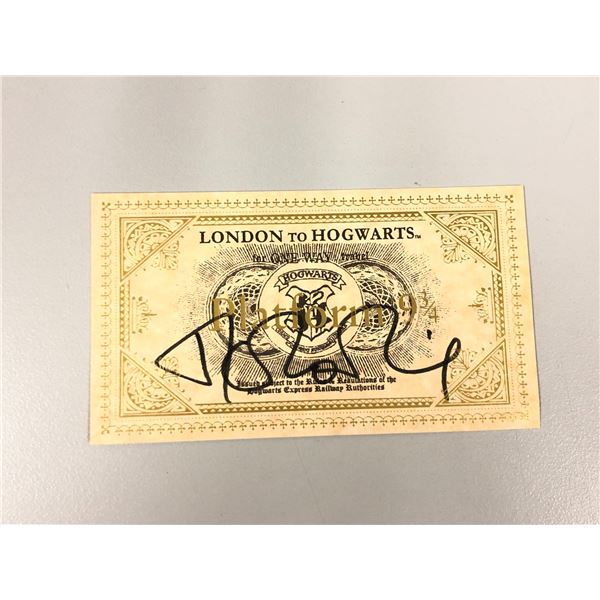 Harry Potter JK Rowling Signed Ttrain Ticket