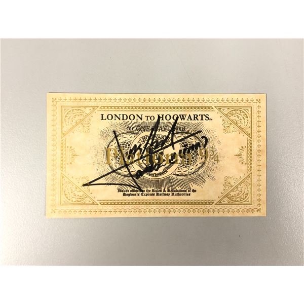 Harry Potter James Phelps Signed Ttrain Ticket