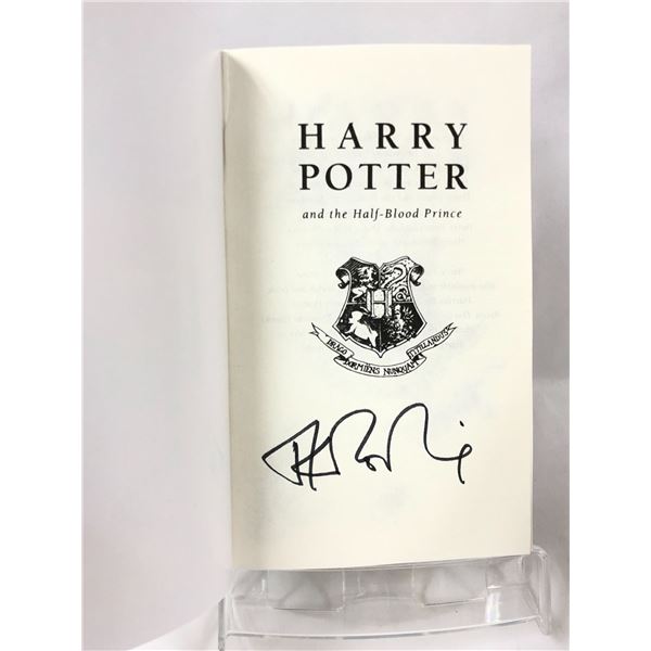 Harry Potter JK Signed Half Blood Prince Book