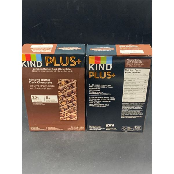 Kind Plus Almond Butter Dark Chocolate (2 x 12 x 50g)