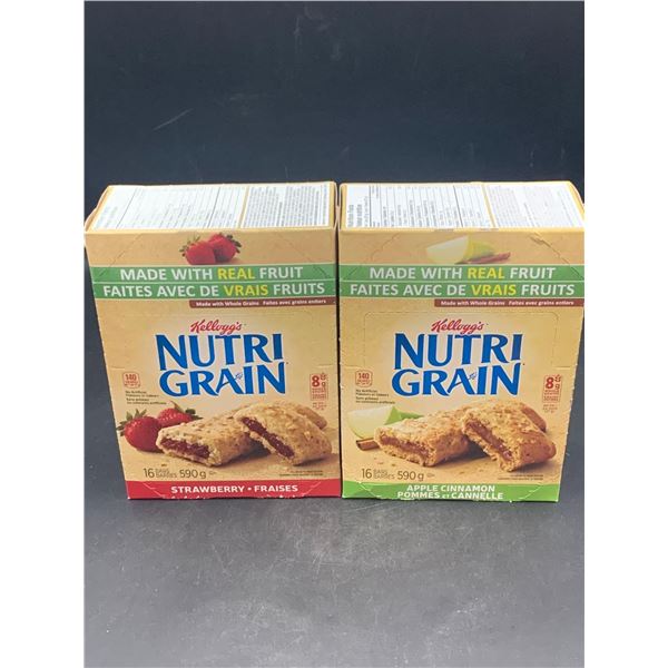 Kellogg's Nutri Grain Strawberry and Apple Cinnamon Bars (2 x 16 x 37g)