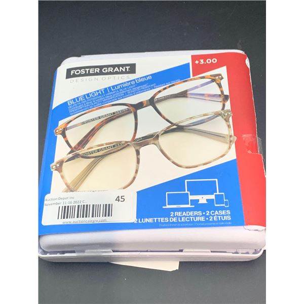 Foster Grant Blue Light Glasses (2 x 3.00)