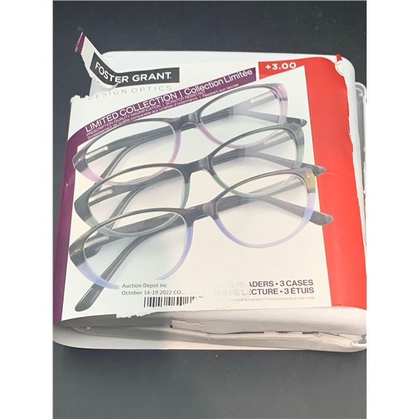 Foster Grant Magnification Reading Glasses (3 x 3.00)
