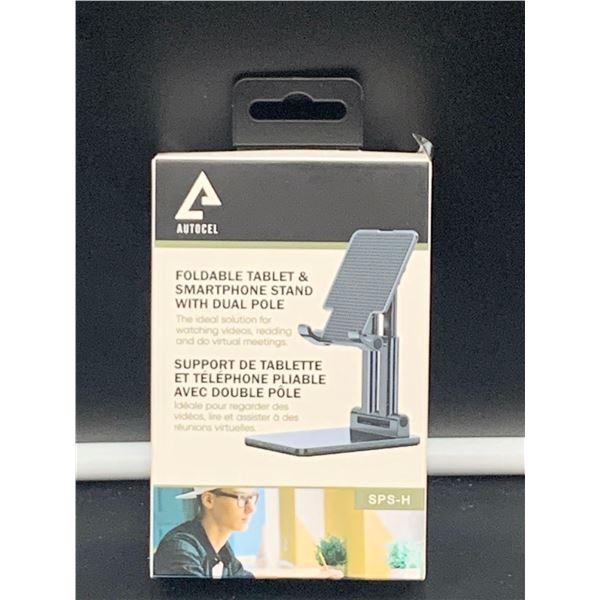 Autocel Foldable Tablet & Smartphone Stand with Dual Pole