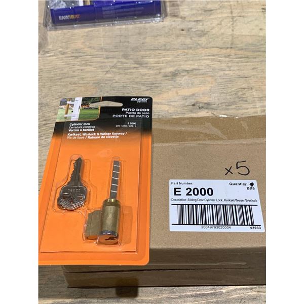 Patio Door Cylnder Lock System (5ct)