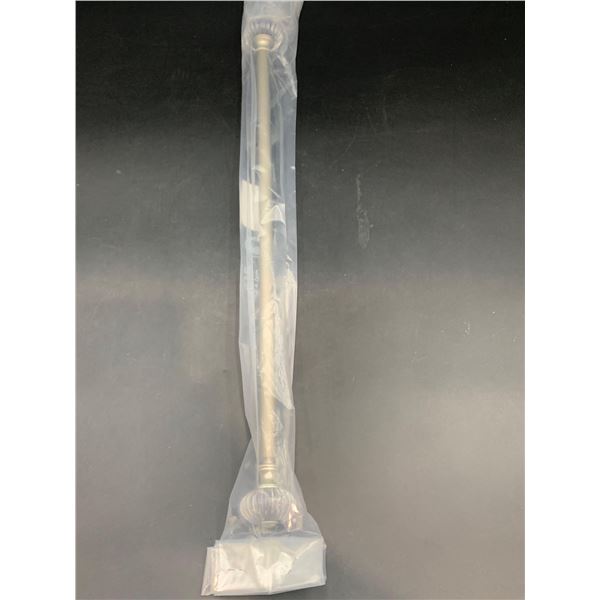 Cafe Rod Acrylic Nickel Curtain Rod (18.28in)