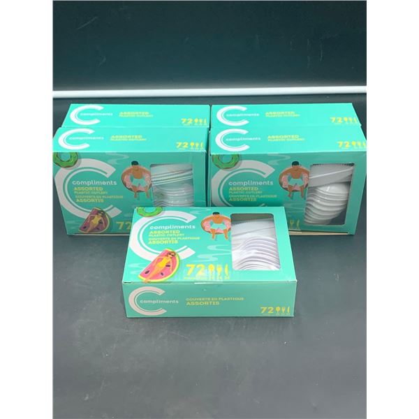 Compliments Assorted Plastic Cutlery (5 x 72)