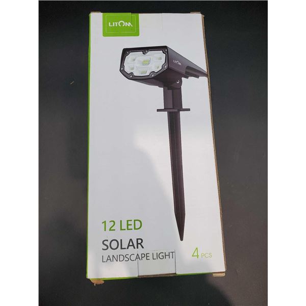Litom 12 LED Solar Landscape Light (4pcs)