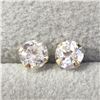 Image 1 : 14K Yellow Gold Cubic Zirconia Earrings (~Size )(Ring is resizable for $40) (~length inches), Sugges