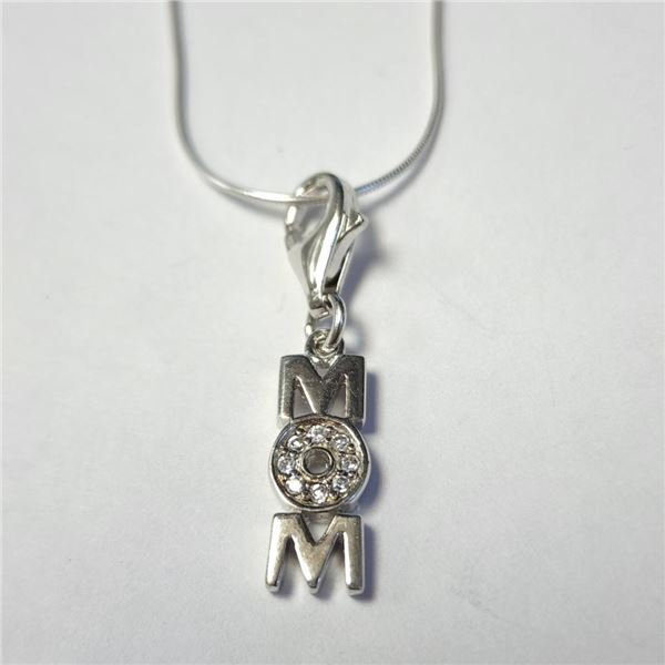 Silver Cz 16" Necklace (~Size )(Ring is resizable for $40) (~length inches), Suggested Retail Value 