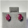 Image 1 : 10K Yellow Gold Ruby(0.6ct) Earrings (~Size )(Ring is resizable for $40) (~length inches), Made in C