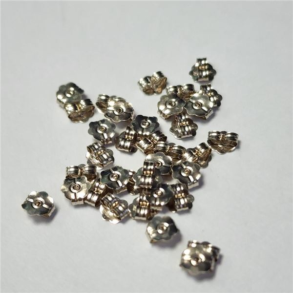 10K White Gold 1G 35Pcs Earring Backs (~Size )(Ring is resizable for $40) (~length inches), Suggeste
