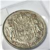 Image 2 : Silver Canadian 50Cent 11.5G Year Of 1951 Coin (~Size )(Ring is resizable for $40) (~length inches),