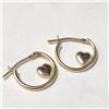 Image 2 : 14K Yellow Gold 0.4G Earrings (~Size )(Ring is resizable for $40) (~length inches), Suggested Retail