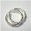 Image 2 : Silver Hoop Earrings (~Size )(Ring is resizable for $40) (~length inches), Suggested Retail Value $4