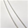 Image 2 : Silver Cuban Link Chain 16" Necklace (~Size )(Ring is resizable for $40) (~length inches), Suggested