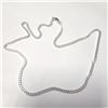 Image 3 : Silver Cuban Link Chain 16" Necklace (~Size )(Ring is resizable for $40) (~length inches), Suggested