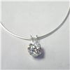 Image 1 : Silver Cz 16" Necklace (~Size )(Ring is resizable for $40) (~length inches), Suggested Retail Value 