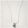Image 2 : Silver Bear 18" Necklace (~Size )(Ring is resizable for $40) (~length inches), Suggested Retail Valu