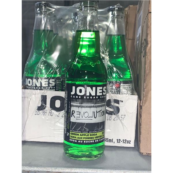 Jones Soda Green Apple Case L:ot 12 x 12oz