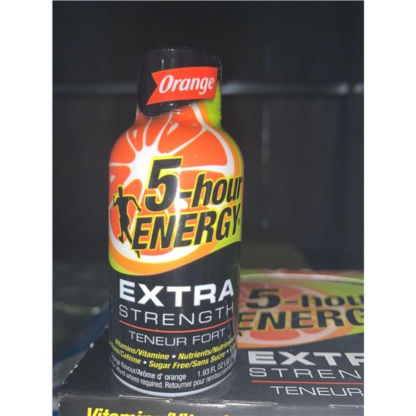 Orange 5-hour Energy Extra Strength Case Lot 12 x 1.93 fl oz
