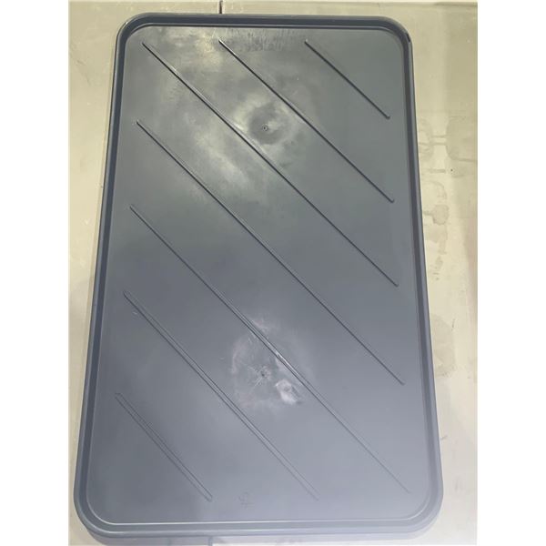 Black Plastic Boot/Shoe Mat Case Lot of 31pcs