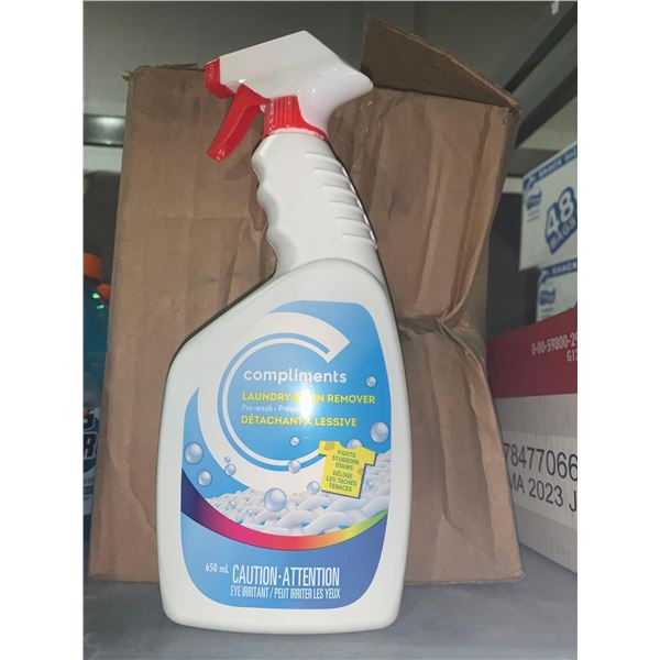 Compliments Laundry Stain remover Case Lot 12 x 650ml
