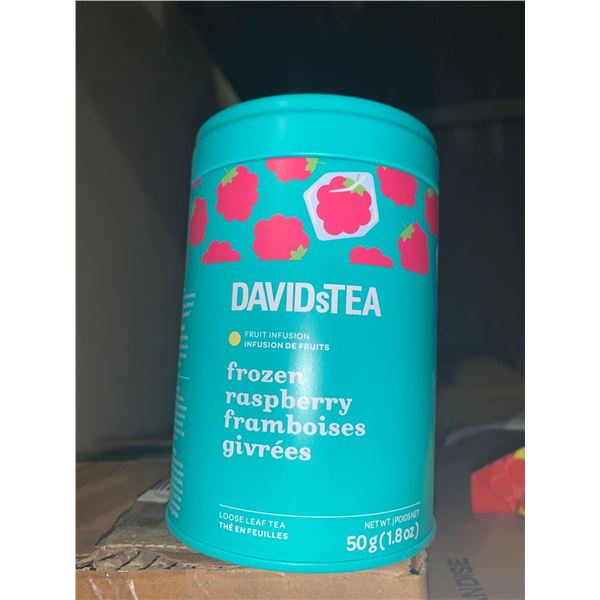 Davids Tea Frozen raspberry Flavor Tea Case Lot 6 x 50g