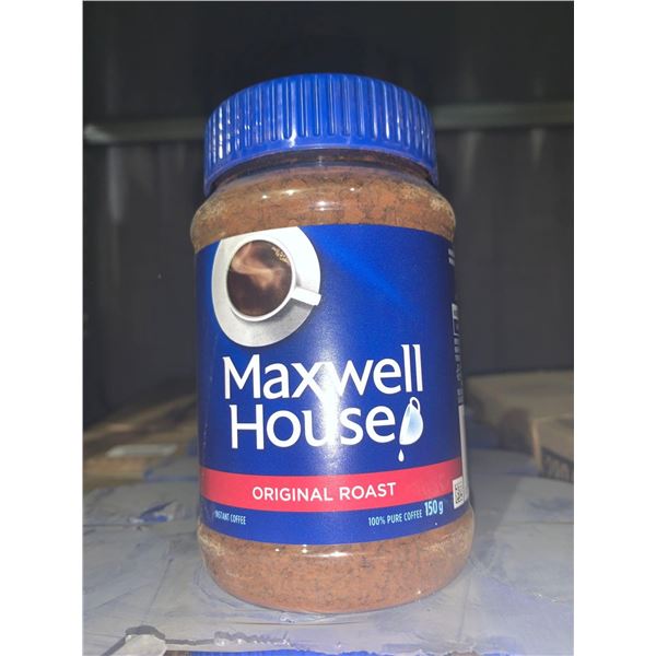 Maxwell House Original roast Instant Coffee Case Lot  12 x 150g
