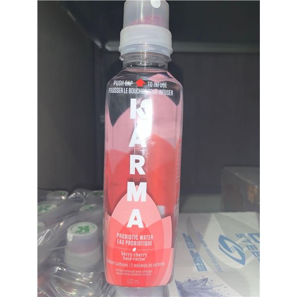 Karma Probiotic Water Berry Cherry Flavor Case Lot 12 x 532ml