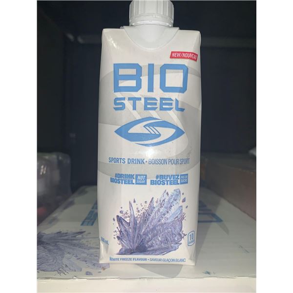Bio Steele Sports Drink White Freeze flavor Case Lot 12 x 500ml