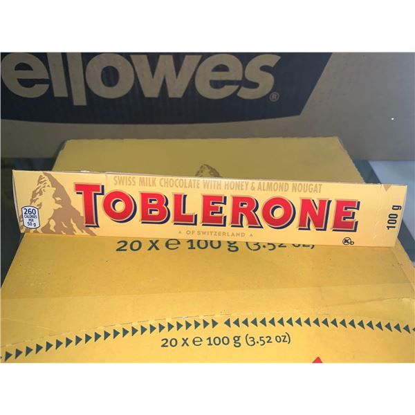 Toblerone Chocolate Bar Case Lot 20 x 100g