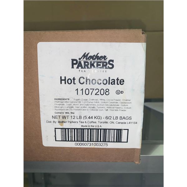Mother Parkers Hot Chocolate Cse Lot  6 x 2LB Bags