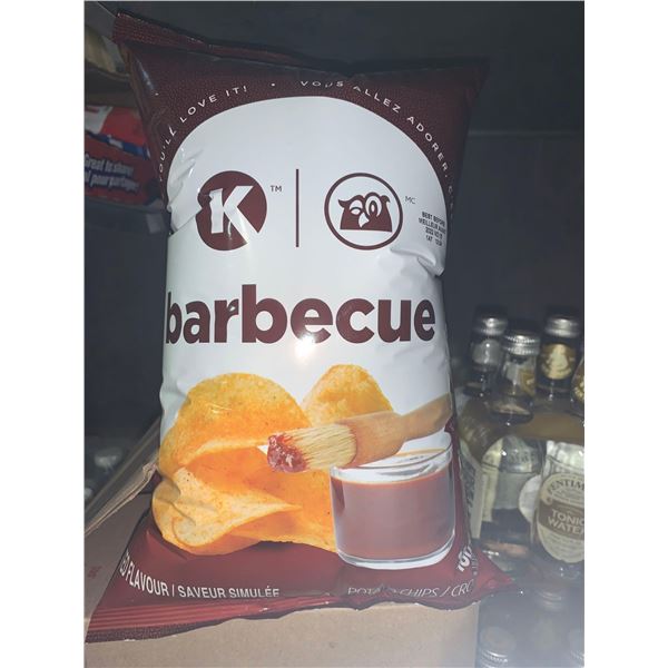 Circle K Barbecue Chips Case Lot 8 x 180g