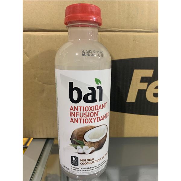 Bai Antioxidant Infusion Molokai Coconut Beverage Case Lot 12 x 530ml