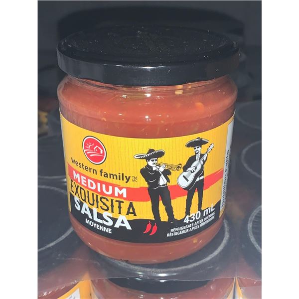 Western Family Medium Exquisita Salsa Case Lot 12 x 430ml