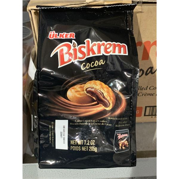 Ulker Biskrem Cocoa Filled Cookies Case Lot 12 x 205g