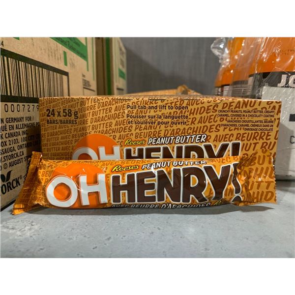 Oh Henry Peanut Butter Chocolate Bars Case Lot 24 x 58g