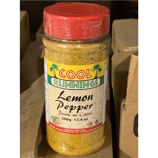 Cool Runnings Lemon Pepper Seasoning Case Lot 12 x 250g