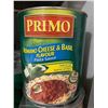 Image 1 : Primo Romano Cheese & Basil Pasta Sauce Case Lot 6 x 2.84L