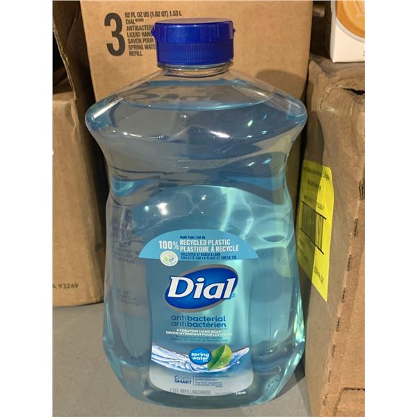 Dial Antibacterial Hand Soap Case Lot 3 x 1.53L