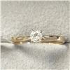Image 1 : 10K Yellow Gold Diamond (0.18Ct,Si1,Yellowish Brown) Ring (~Size 6)(Ring is resizable for $40) (~len